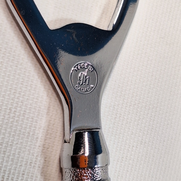 Glo Hill Vintage Made In Canada Bakelite Faux Walnut 3 Pc. Bar Set - Picture 6 of 9